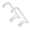 Set of 2 White Door Handles Compatible with Beko Savoid