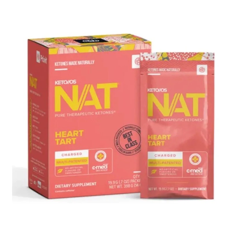 Pruvit NAT KETO OS Heart Tart 20 Packets New Box