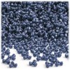 The Crafts Outlet 1,000pc Plastic, Opaque, Tri Beads, 10mm, Gray