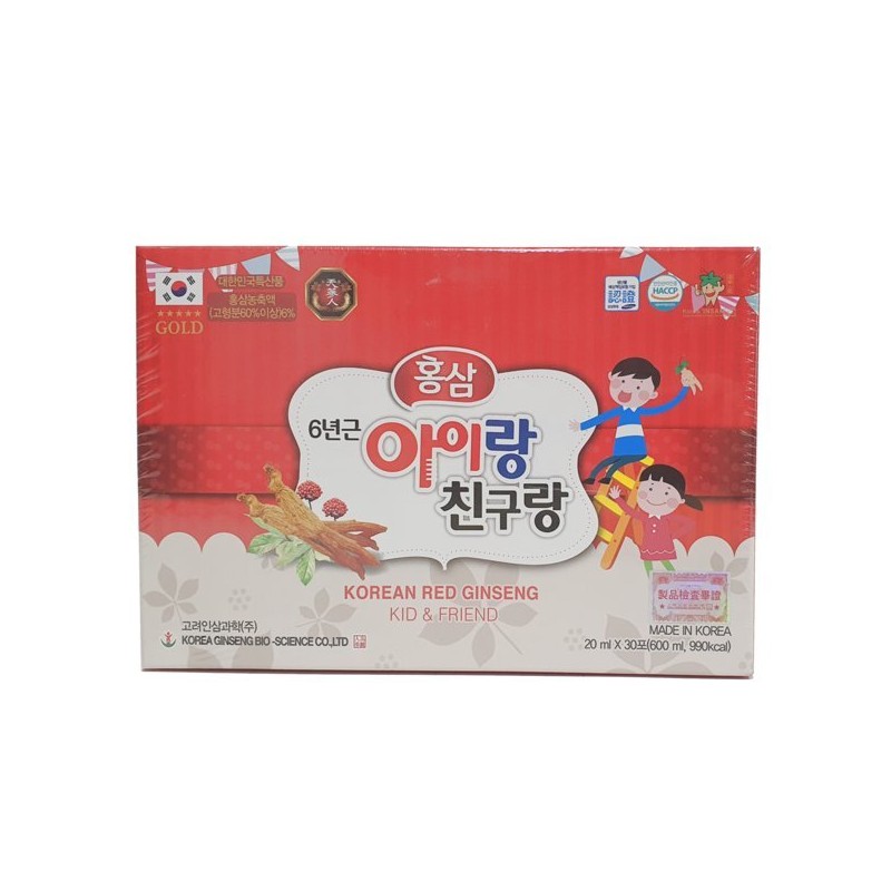 어린이 홍삼액 6년근홍삼 아이랑친구랑 고려인삼과학 Children's Red Ginseng Extract 6-Year-Old