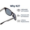 KZ Gear - Bayside Floating Sunglasses - Small Boxy Frame