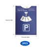 HAPPOW Pack of 2 Parking Discs, PU Leather Parking Disc,