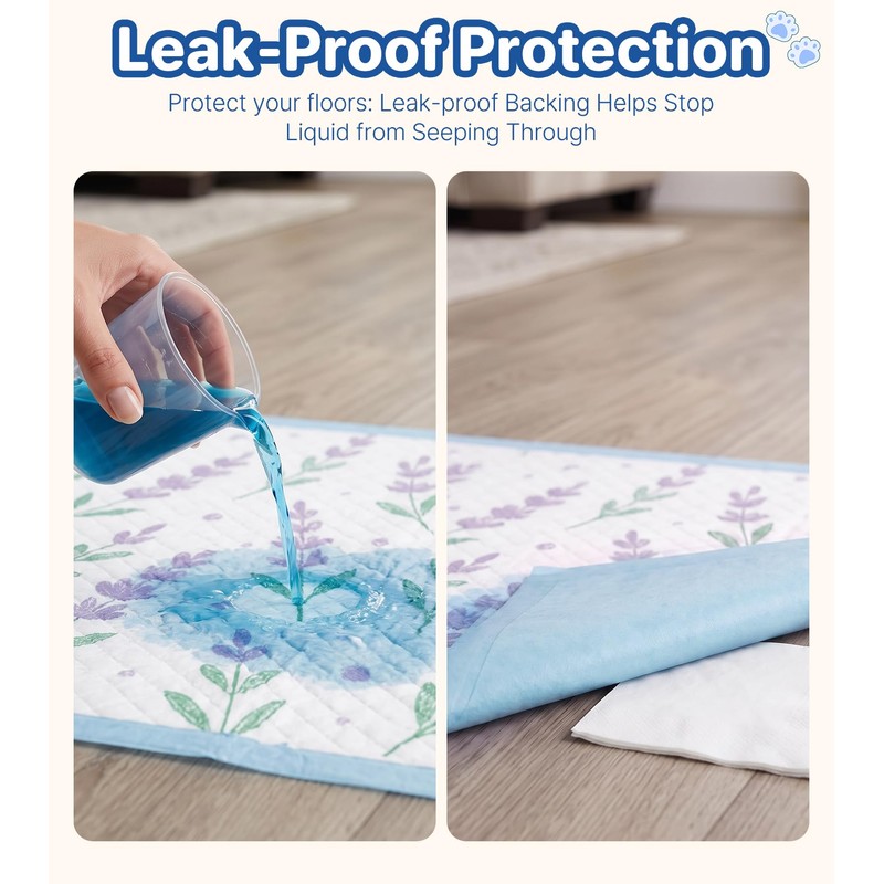 Puppy Pads for Dogs, Dog Potty Training Pads, 6-Layer Leakproof