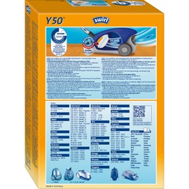 Swirl® Y 50 EcoPor® Staubsaugerbeutel für Dirt Devil, Grundig, Severin, 4 Beutel