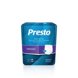 Presto Supreme Briefs, MD (6 bags of 16)