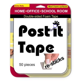 Post it Tape. Temporarily Attach, Remove, and re-Posted Any Document, Paper Art, Posters, Digital Prints with no Residue