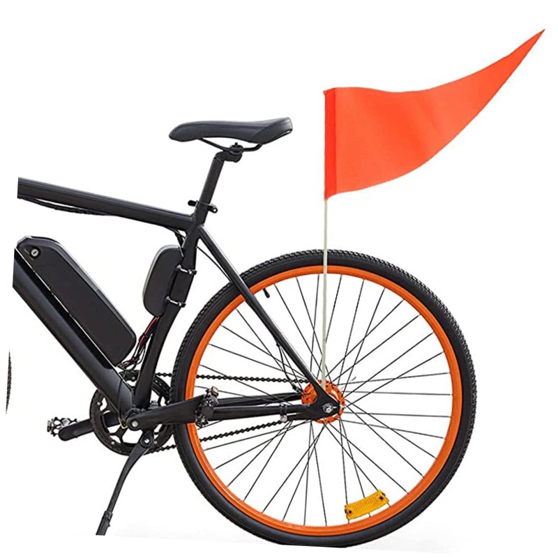 Abaodam 2Pcs Bike Safety Flags High Visibility Cycling Flags for
