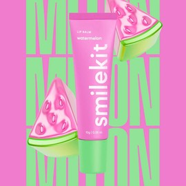 Smilekit® Flavoured Lip Balm | 6 Insane Flavours | Natural Gloss Beauty | Zero Tint | Flavoured Lip Balm with Natural Oils and Vitamins | Travel Pack (One Size, Watermelon)