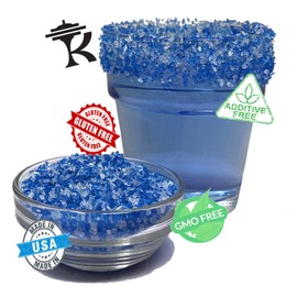 Snowy River Blue Dream Cocktail Sugar - Kosher All Natural White and Blue Cocktail Rimmer and Coffee Rimmer (Blue Dream, 5lb Bag)