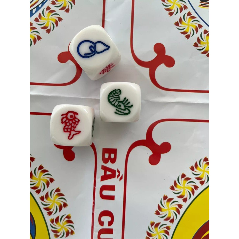 LHT Gourd Fish Shrimp Crab Dice Crown Anchor Game Chuck