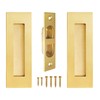 Pocket Door Handles,6 inch Recessed Flush Finger Pulls with Edge