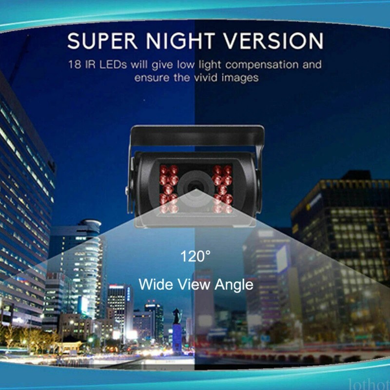 IPoster 7Inch Quad Monitor Backup Heavy Duty Camera Reversing CCD