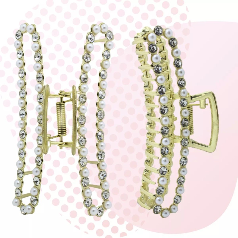 Pinzas Pinza Para Cabello Con Perlas