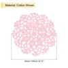 sourcing map Fabric Coasters, 8pcs 4" - Cotton Woven Crochet