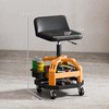 HOMCOM Rolling Mechanic Stool, 300 LBS Capacity Pneumatic Creeper Garage