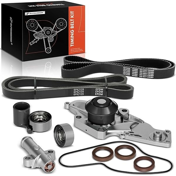 A-Premium Timing Belt Kit with Water Pump Compatible with 03-18