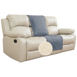 TOMORO Non-Slip Recliner Sofa Cover - 100% Waterproof Recliner Chair Slipcover Furniture Protector, Washable Couch Cover with Elastic Straps for Dog and Kids, Gray, 23 Inch Middle