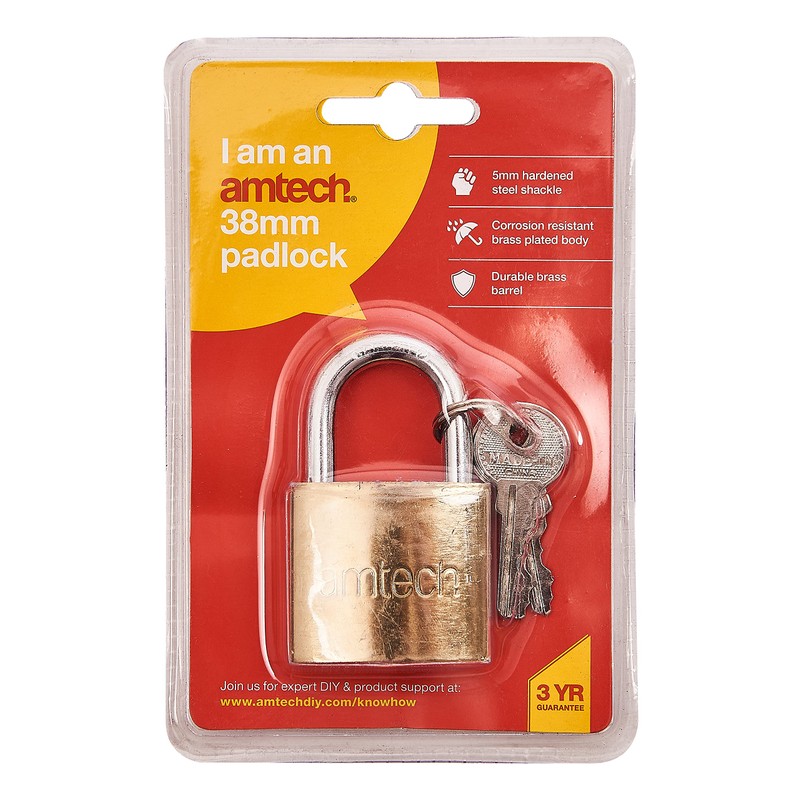 Amtech XXSEL02 38mm Padlock