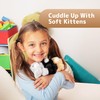 PREXTEX Plush Cat Toys Stuffed Animal with 3 Cats Baby