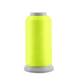 KIMISS Spool Glow in The Dark Machine Embroidery Sewing Thread, 3000 Yards Hand Thread with Noctilucent Factor for Long Lasting Glow, White Color (3000 Yards)