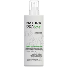 Naturadea Organic Vegan Superfood Facial Toner & Booster - Anti-Ageing, Emollient, Moisturising, Invigorating, Antioxidant, Balancing with Hyaluronic Acid, Dermatologically Tested, 200 ml
