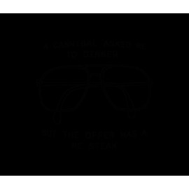 Hippowarehouse Cannibal serial killer dinner joke Printed Accessory Cushion Cover Optional Infill 41x41cm