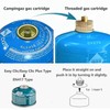Camping Gas Stove Adapter Converter Easy Clic Canister to Threaded