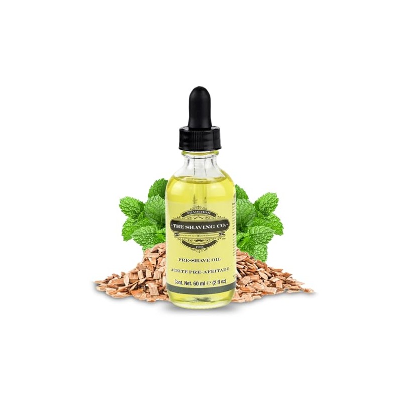 THE SHAVING CO Aceite Pre Afeitado - Aroma Sándalo Menta.