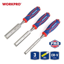WorkPro WP201301 12-20-25mm Triple Professional Chisel Set