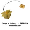 GARDENA Brass Reducer: Brass connecting Piece to The Pipe Connection