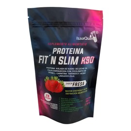 PROTEINA FITN SLIM K90 (Proteína Whey Enriquecida con Picolinato de Cromo, L-Carnitina Tartrato y Caido Linoleico CLA SABOR FRESA de 900 GR