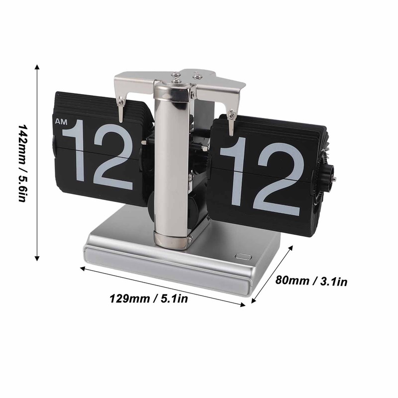 Retro Digital Flip Down Clock Battery Powered Flip Desk Clock