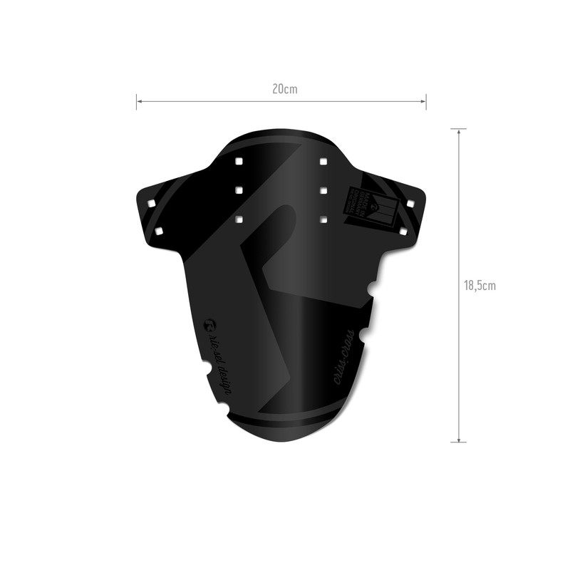 Riesel Design Criss:Cross Mudguard - Front Bicycle Mudguard Including Cable