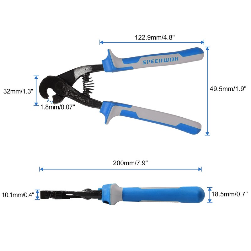 SPEEDWOX Parrot Tile Nibbler, 8" Tiles Cutter and Nippers with
