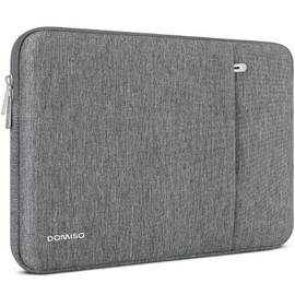 DOMISO Laptop Case Sleeve 17.3 inch Protective Laptop Carrying Case Bag Water-Resistant Notebook Accessories for HP Pavilion Envy 17/Dell IdeaPad/LG Gram/MSI/Razer Blade Pro 17,Grey