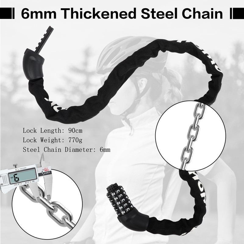Bicycle Lock Combination Lock Bicycle Locks High Security Bike Lock