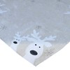texpot Table Runner 40 x 140 cm Ecru White Silver