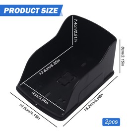Sporgo Pack of 2 Doorbell Rain Cover: Plastic Doorbell Waterproof Cover, Anti-Glare Doorbell Protection, Rain Cover for Most Video Doorbells