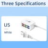 Universal Multi 6 Port USB Hub Wall Charger Station Fast