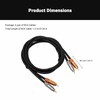 Fosi Audio 2RCA to 2RCA Cable 3.9Ft, Gold-Plated 2 RCA