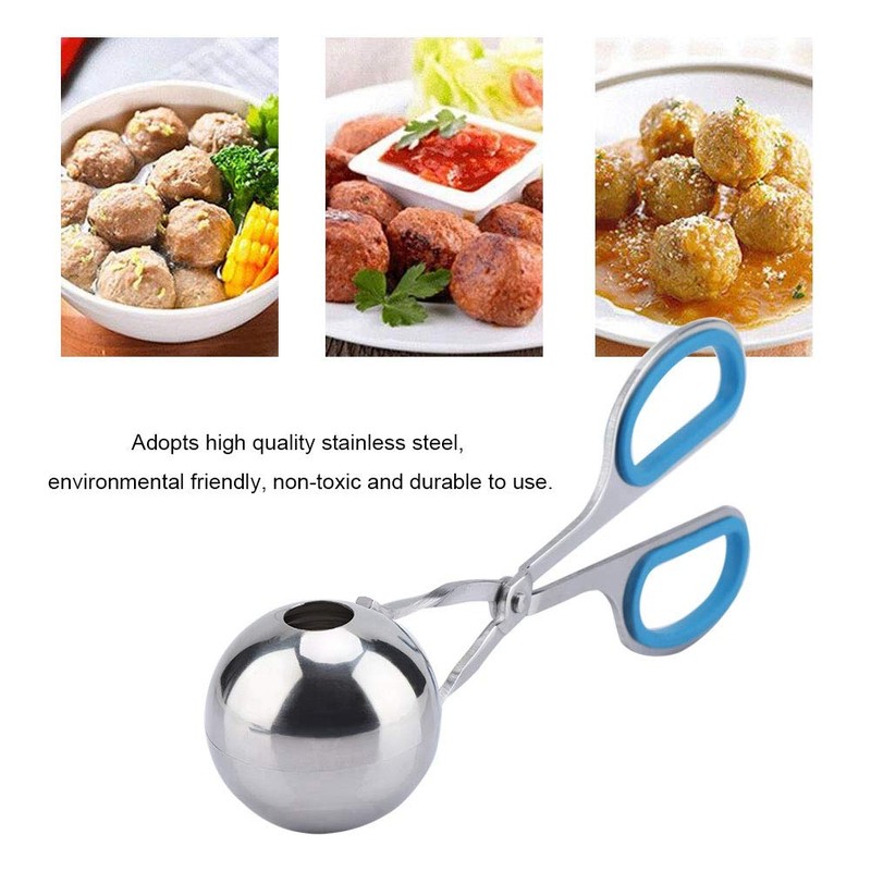 Meat Spoon Stainless Steel Dumpling Mold Non-Stick Ice Tongs Meatball
