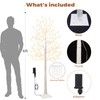 Seasonal Buddy Set of 2 6 feet Lighted Birch Tree,