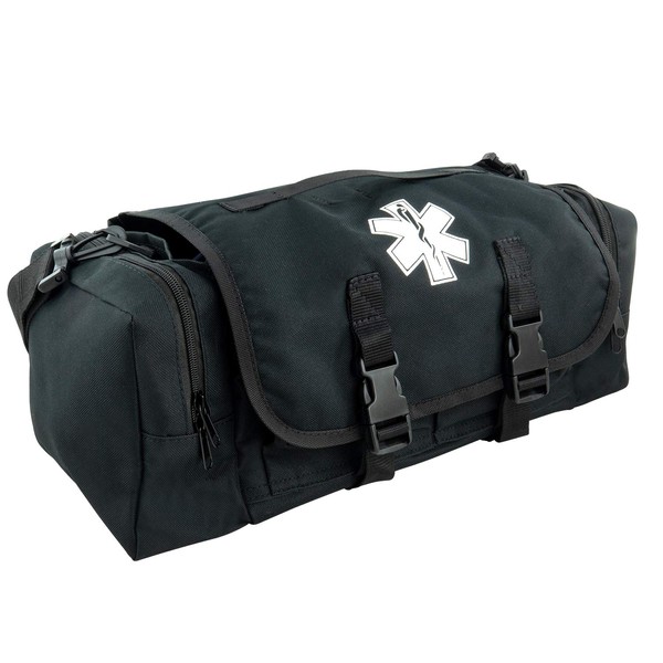 LINE2design First Aid Medical Bag - EMT Paramedic Economical Tactical First Responder Trauma Bag Empty – Multipurpose EMS Bag for Emergency Medical Supplies – Black
