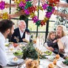 Christmas Ceiling Decorations, 4PCS Foil Garlands Christmas Hanging Decorations, Festive