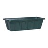 Novelty 203459 Poly-Pro Plastic Flower Box Planter, Hunter Green, 18-Inch