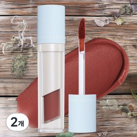 Forencos Lip Gloss Lip Makeup Naturally Derived Tattoo Claire Velvet Tint 16 Ruler 2 Pieces / 포렌코즈 립글로스 립메이크업 자연유래 타투 끌레르 벨벳 틴트 16 룰러 2개