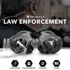 Decibullz Custom Moulded Security Two-Way Radio Surveillance Earpiece Set, Thermo-Fit