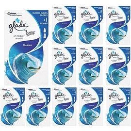 GLADE Refill Pack for Un-Toque Air Freshener, Navy Smell, Remove Bad Odor, Up to 10 Fresher Valves, Pack of 12
