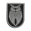 Owl Chevron 3D Embroidery Patch Tactical Hook and Loop Morale