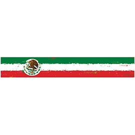 24" Vinyl Trim Mexico Mexican Flag Strip Sticker Decals Hood Bumper car